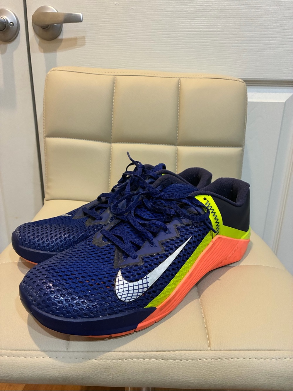 Nike Metcon 6 CK9388-400 – Deep Royal Blue / Bright Mango – Men’s Size 13
